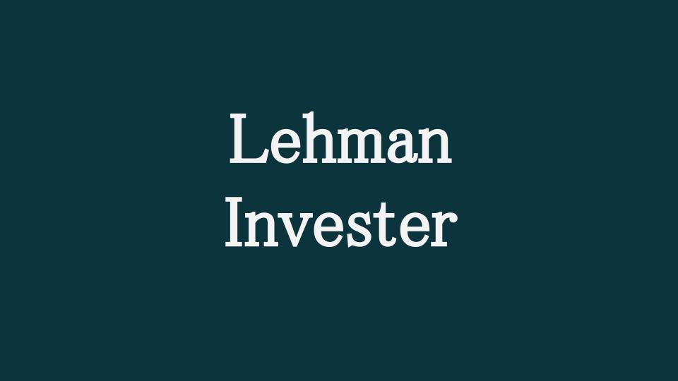 リーマン投資家のポートフォリオ